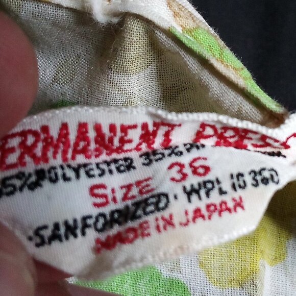 Vintage 70s Permanent Press Floral Button Shirt - Picture 3 of 5